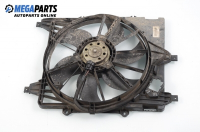 Radiator fan for Renault Clio 1.5 dCi, 65 hp, hatchback, 5 doors, 2004