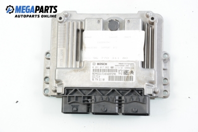 ECU für Citroen C4 1.6 HDi, 92 hp, hecktür, 5 türen, 2011 № Bosch 0 281 017 862