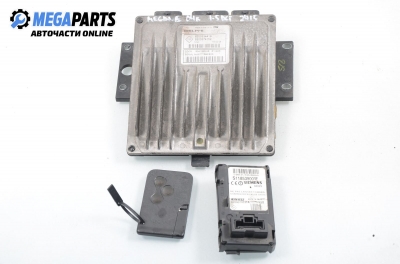 ECU incl. card and reader for Renault Megane 1.5 dCi, 106 hp, hatchback, 3 doors, 2004 № 8200334419