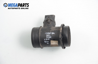 Air mass flow meter for Seat Cordoba 1.9 TDI, 90 hp, sedan, 2000 № Bosch 0 281 002 216
