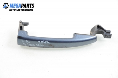 Suport mâner exterior pentru Peugeot 407 2.0 HDI, 136 cp, sedan, 2004, poziție: stânga - spate