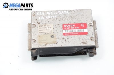 ECU for BMW 3 (E36) 1.6, 103 hp, sedan, 1992 № BOSCH 0 261 200 520