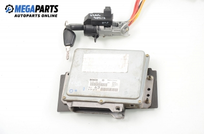 ECU mit zündschlüssel für Peugeot 406 2.0 16V, 132 hp, sedan, 1998 № Bosch 0 261 204 651