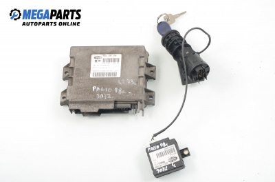 ECU cu cheie de contact și imobilizator pentru Fiat Palio 1.2, 73 cp, combi, 1998 № Magneti Marelli IAW 18F .B4