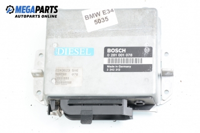 ECU für BMW 5 (E34) 2.4 td, 115 hp, sedan automatik, 1991 № Bosch 0 281 001 078