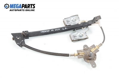 Macara geam cu acționare manuală pentru Seat Cordoba (6K) 1.6, 101 cp, sedan, 2001, poziție: dreaptă - spate