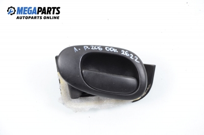 Inner handle for Peugeot 206 1.6, 89 hp, hatchback, 3 doors, 2000, position: left