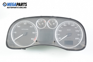 Instrument cluster for Peugeot 307 1.4 HDi, 68 hp, hatchback, 3 doors, 2002 № 21655303-8 X4