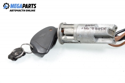 Ignition key for Citroen Xsara 1.9 D, 70 hp, station wagon, 1999