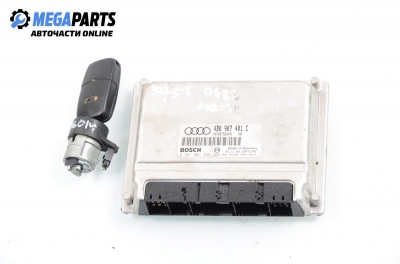 ECU mit zündschlüssel für Audi A6 (C5) 2.5 TDI, 150 hp, sedan, 2001 № 4B0 907 401 C