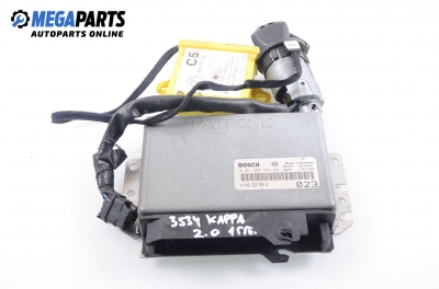 ECU mit zündschlüssel und wegfahrsperre für Lancia Kappa 2.0 20V, 155 hp, sedan, 1998 № Bosch 0 261 204 492