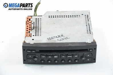CD spieler für Peugeot Partner 1.6 16V, 109 hp, passagier, 2001