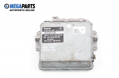 ECU pentru Mercedes-Benz C-Class 202 (W/S) 2.5 D, 113 cp, sedan automat, 1993 № Bosch 0 281 001 203