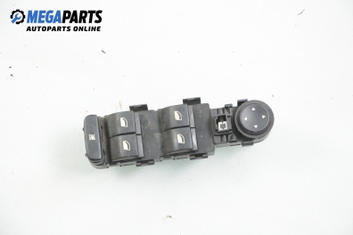Window and mirror adjustment switch for Peugeot 407 2.0 HDi, 136 hp, sedan, 2006