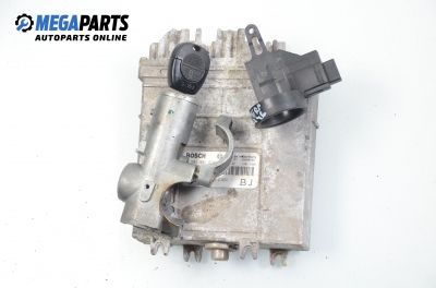 ECU incl. ignition key and immobilizer for Nissan Primera (P11) 2.0 TD, 90 hp, sedan, 1999 № Bosch 0 281 001 629