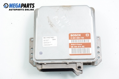 ECU for Peugeot 306 1.4, 75 hp, hatchback, 5 doors, 1993 № Bosch 0 261 200 732