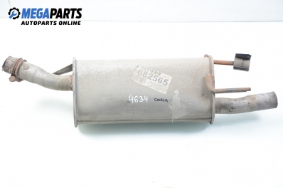 Rear muffler for Opel Corsa B 1.5 D, 50 hp, 1995