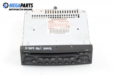 CD player for Peugeot 307 2.0 HDI, 107 hp, 3 doors, 2002 № 286-9487-23