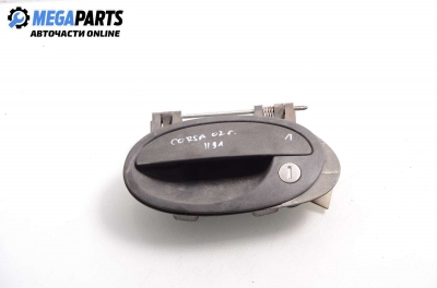 Outer handle for Opel Corsa C 1.7 CDI, 75 hp, 2002, position: left