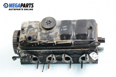 Engine head for Peugeot 306 1.6, 89 hp, hatchback, 3 doors, 1994