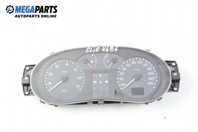 Instrument cluster for Renault Clio II 1.4, 75 hp, hatchback, 5 doors, 1999