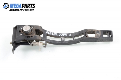 Suport mâner exterior pentru Peugeot 307 2.0 HDI, 107 cp, 3 uși, 2002, poziție: stânga