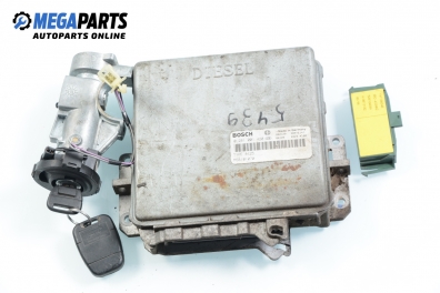 ECU incl. ignition key and immobilizer for Land Rover Freelander I (L314) 2.0 4x4 DI, 98 hp, 5 doors, 1998 № Bosch 0 281 001 420