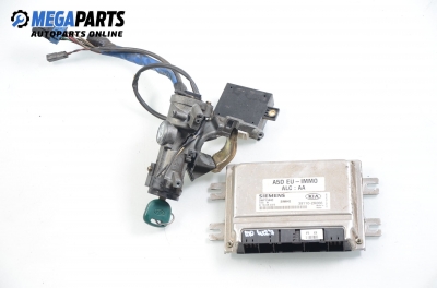 ECU incl. ignition key and immobilizer for Kia Rio 1.5 16V, 97 hp, sedan, 2003 № 39110-2X066