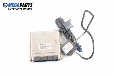 ECU incl. ignition key and immobilizer for Fiat Multipla 1.9 JTD, 105 hp, 1999, position: front - right № Bosch 0 281 001 879