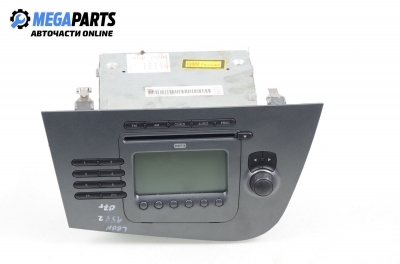 CD player for Seat Leon 1.4 16V, 86 hp, hatchback, 5 doors, 2007