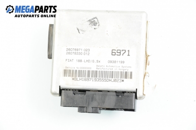 Modul der el. zahnstange für Fiat Punto 1.2, 60 hp, 3 türen, 2000 № 26076971 023 / 09381199