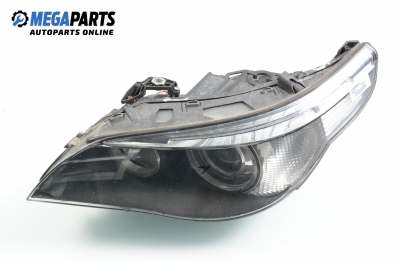 Xenon headlight for BMW 5 (E60, E61) 3.0 d, 218 hp, station wagon automatic, 2005, position: left № Hella 158 761-00