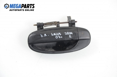 Outer handle for Daewoo Kalos 1.2, 72 hp, hatchback, 5 doors, 2003, position: rear - left