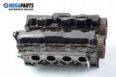Engine head for Peugeot Partner 1.6 16V, 109 hp, passenger, 2001 № 9636076010