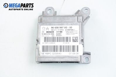 Airbag module for Peugeot 207 1.4, 73 hp, hatchback, 2008 № Bosch 0 285 010 555