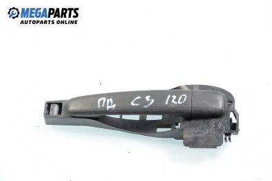Outer handle for Citroen C3 1.4 16V HDi, 90 hp, hatchback, 5 doors, 2005, position: front - right