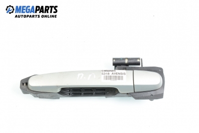 Outer handle for Toyota Avensis 2.0 D-4D, 116 hp, hatchback, 2004, position: front - left