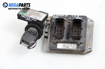 ECU mit zündschlüssel und wegfahrsperre für Opel Zafira A 1.8 16V, 116 hp, 1999 № GM 90 582 239