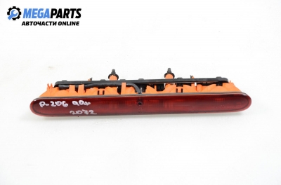 Central tail light for Peugeot 206 1.9 D, 69 hp, 3 doors, 1999