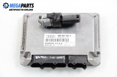 ECU mit zündschlüssel für Audi A4 (B5) 1.6, 100 hp, sedan, 1998 № 3B0 907 557 E