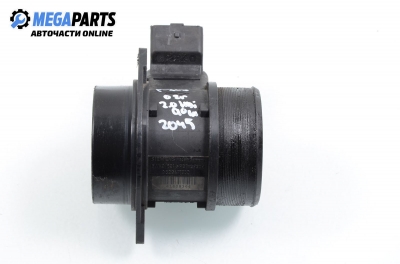 Air mass flow meter for Peugeot 307 2.0 HDI, 90 hp, hatchback, 5 doors, 2002 № Siemens 5WK9 621