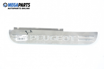 Door sill scuff for Peugeot 407 2.0 HDi, 136 hp, sedan, 2006, position: rear - left
