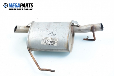 Muffler for Opel Omega B 2.0 16V, 136 hp, station wagon, 1995