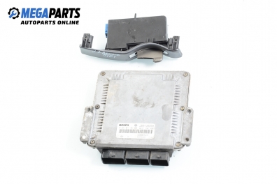 ECU incl. card and reader for Renault Laguna II (X74) 1.9 dCi, 120 hp, station wagon, 2002 № Bosch 0 281 011 101