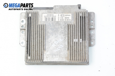 ECU für Kia Sephia I 1.5, 80 hp, sedan, 1997 № Siemens K 103735103 G