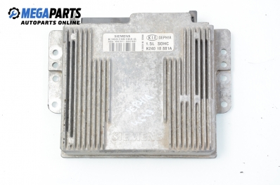 ECU for Kia Sephia I 1.5, 80 hp, sedan, 1997 № Siemens K 103735103 G