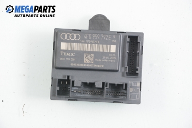 Door module for Audi A6 (C6) 2.7 TDI, 180 hp, sedan, 2005, position: front - right № 4F0 959 792 E