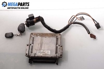 ECU mit zündschlüssel for Citroen Xsara 2.0 HDI, 90 hp, 1999 № 0 281 001 976