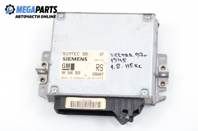 ECU for Opel Vectra B 1.8 16V, 115 hp, station wagon, 1997 № GM 90 506 365