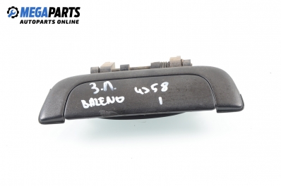 Outer handle for Suzuki Baleno 1.3 16V, 85 hp, sedan, 1997, position: rear - left